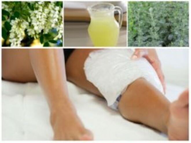 Vrlo učinkovita narodna metoda za liječenje proširenih vena je korištenje obloga.